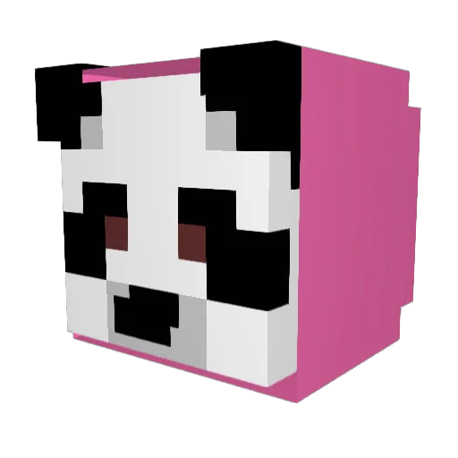 Mortadelzho Minecraft avatar head, 3D render