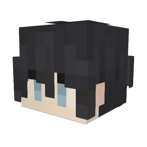 Mortaga13 Minecraft avatar head, 3D render