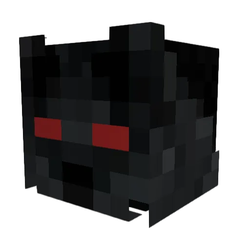 MortalCrush Minecraft avatar head, 3D render