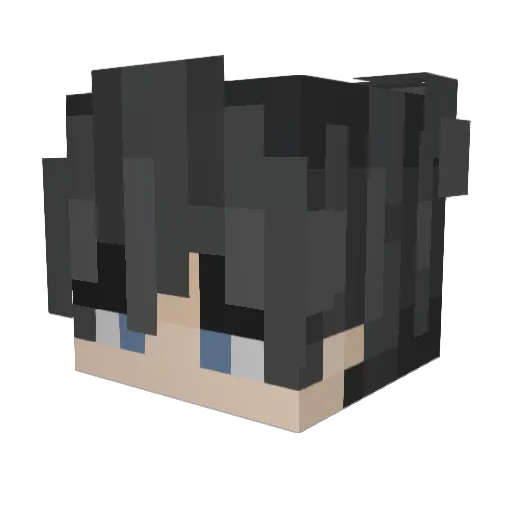 MortalDemon Minecraft avatar head, 3D render