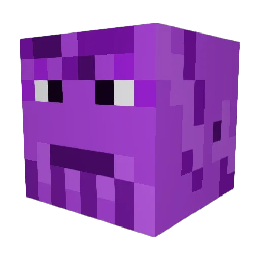 MortalM2 Minecraft avatar head, 3D render