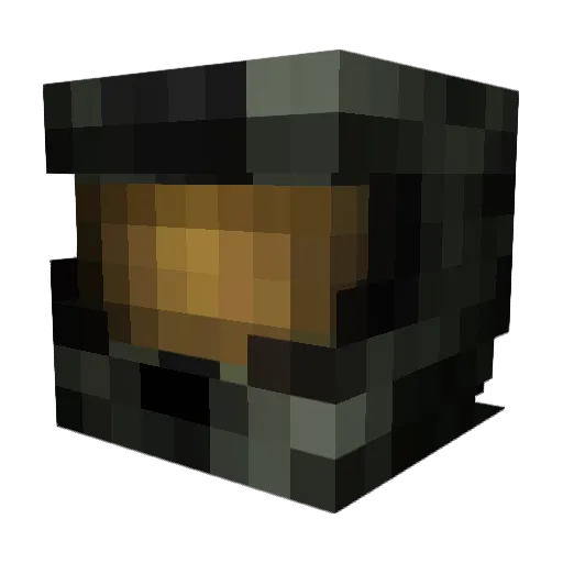 MortalZeus99 Minecraft avatar head, 3D render