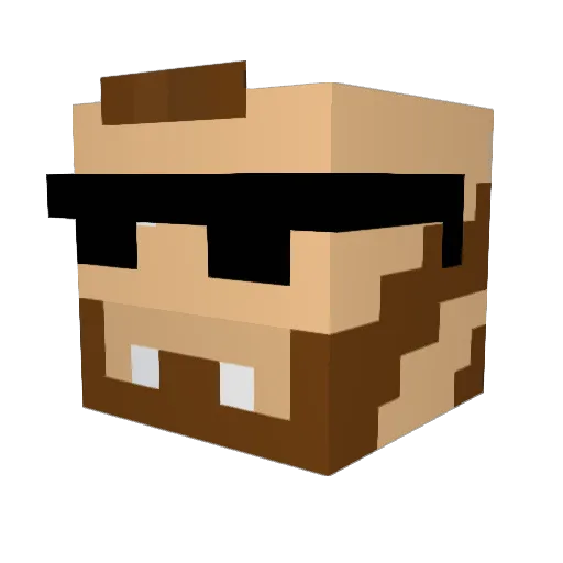 Mortal_tOaD Minecraft avatar head, 3D render