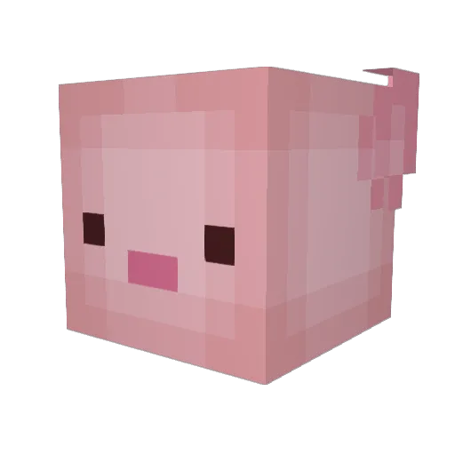 Mortalie Minecraft avatar head, 3D render