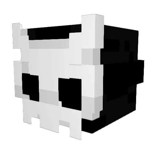 MortemRabbit Minecraft avatar head, 3D render