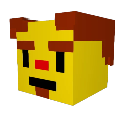 MortenAnkA Minecraft avatar head, 3D render