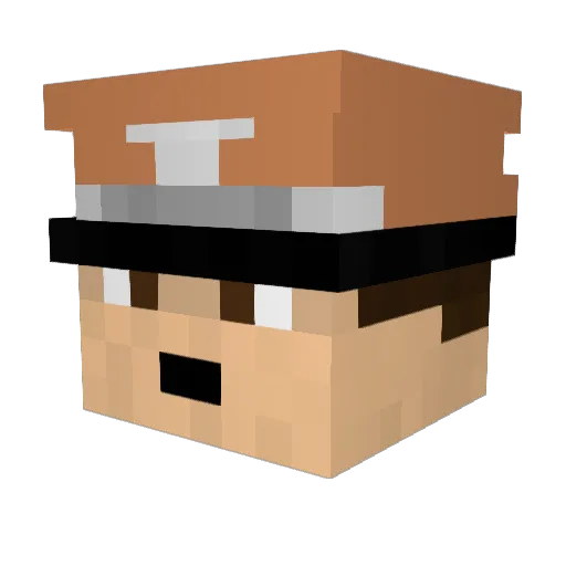 MortenPro Minecraft avatar head, 3D render
