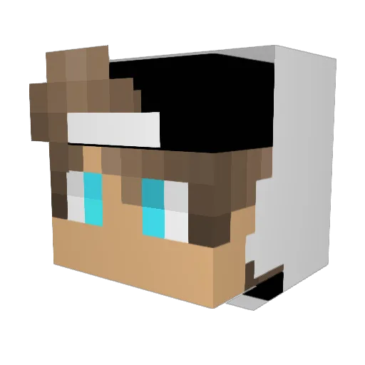 Morteza_HH Minecraft avatar head, 3D render