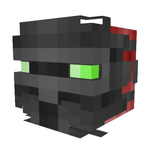 Morthoron Minecraft avatar head, 3D render