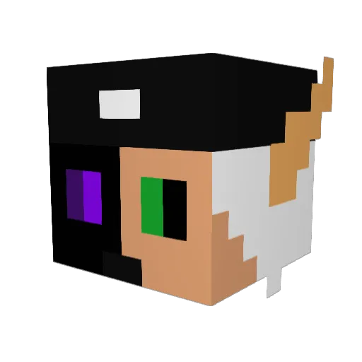 Morthvargr3000 Minecraft avatar head, 3D render