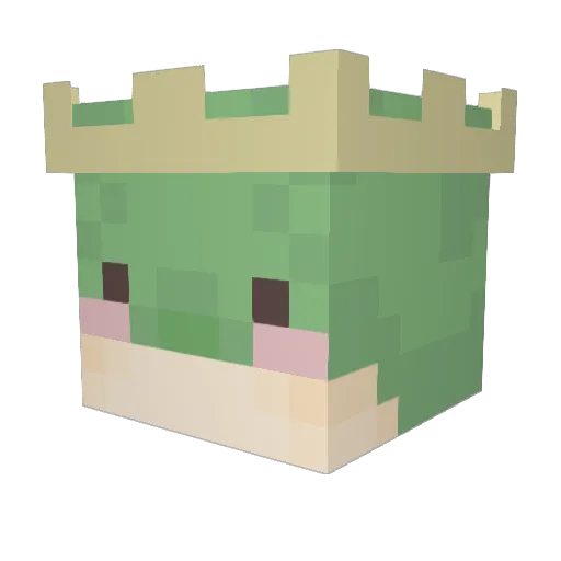 Mortionis Minecraft avatar head, 3D render