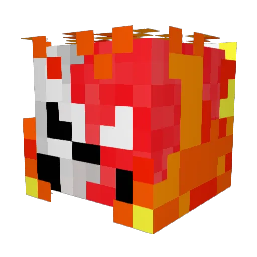 MortisFortis Minecraft avatar head, 3D render