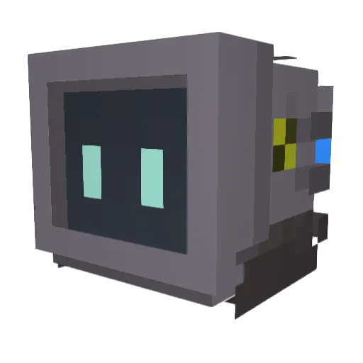 Mortiserus Minecraft avatar head, 3D render