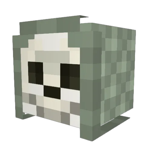 Minecraft-Avatar von MortissMonster: Kopf als 3D-Render