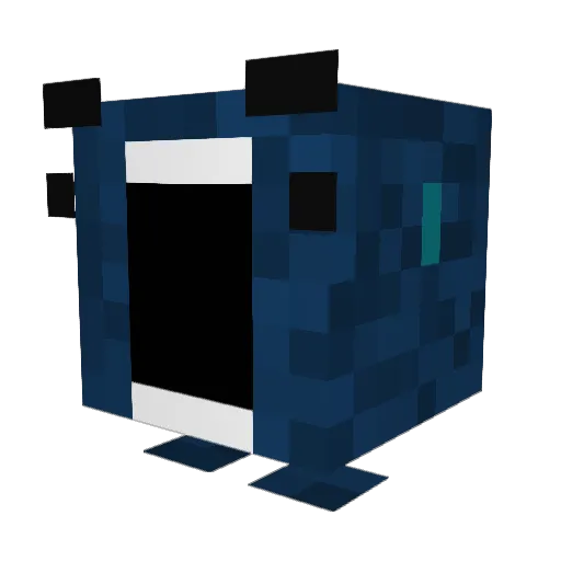 Mortitaa Minecraft avatar head, 3D render