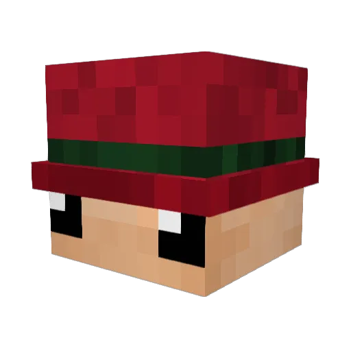 MortonsSalt Minecraft avatar head, 3D render