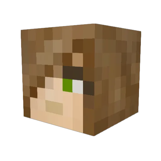 Mortos91 Minecraft avatar head, 3D render