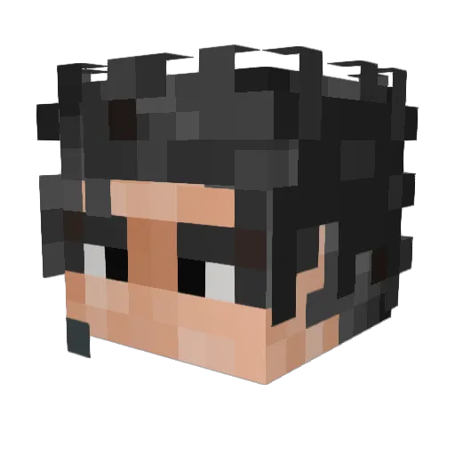 Morty12345 Minecraft avatar head, 3D render
