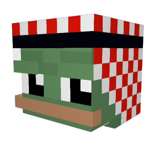 Morty7716 Minecraft avatar head, 3D render