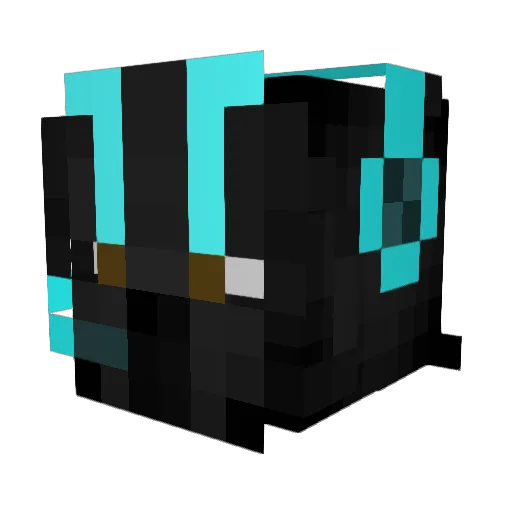 Moruba_ Minecraft avatar head, 3D render