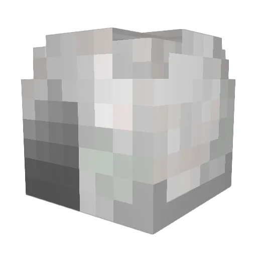 Morugessoyo Minecraft avatar head, 3D render