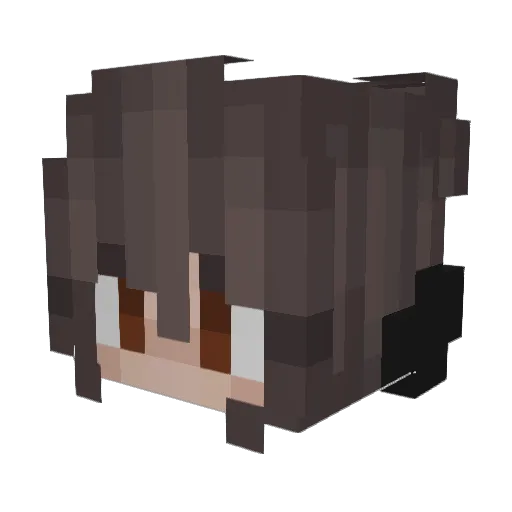 Morushh Minecraft avatar head, 3D render
