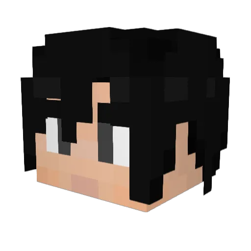 Morusi Minecraft avatar head, 3D render