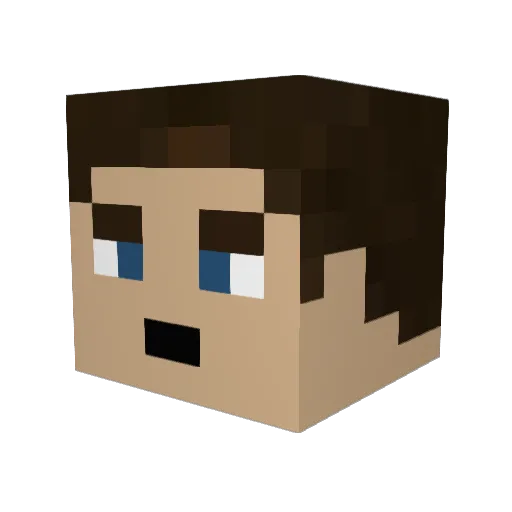 Morvarch56 Minecraft avatar head, 3D render