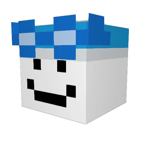 Morward Minecraft avatar head, 3D render