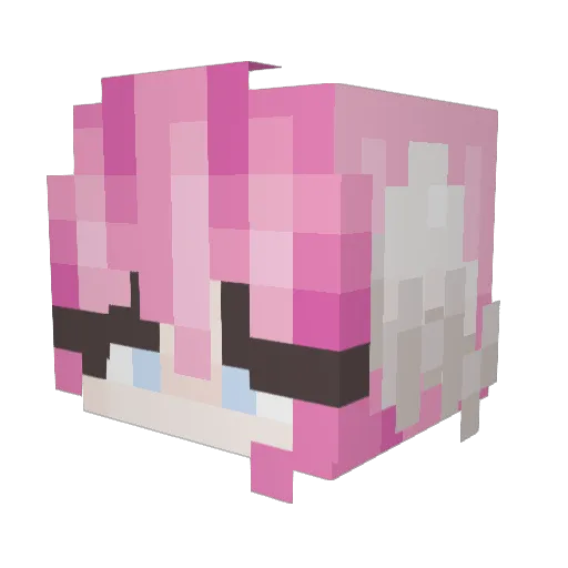 Morwenna25 Minecraft avatar head, 3D render