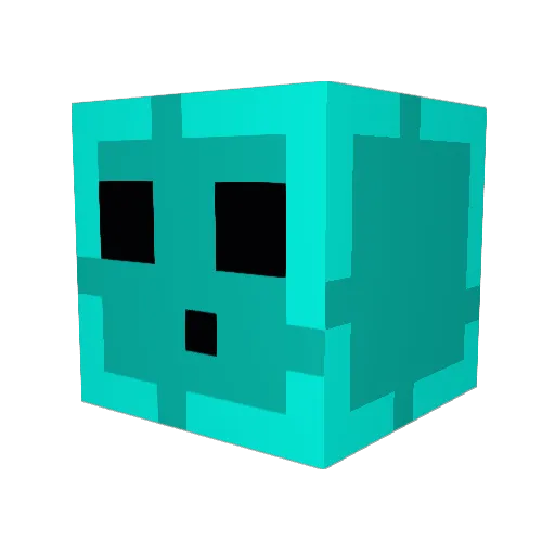 Morwins Minecraft avatar head, 3D render
