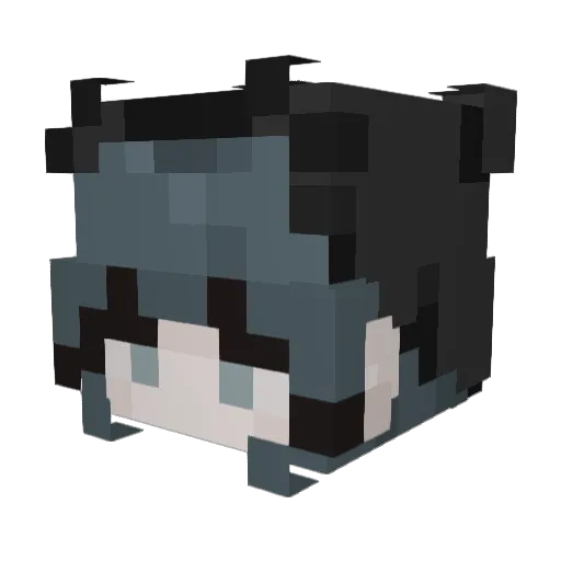 Morxelle Minecraft avatar head, 3D render