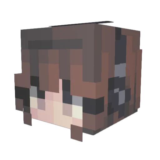 MorzE34 Minecraft avatar head, 3D render