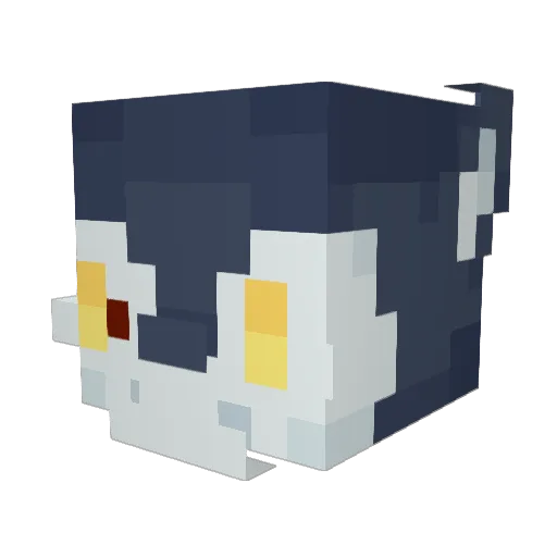 Morze Minecraft avatar head, 3D render