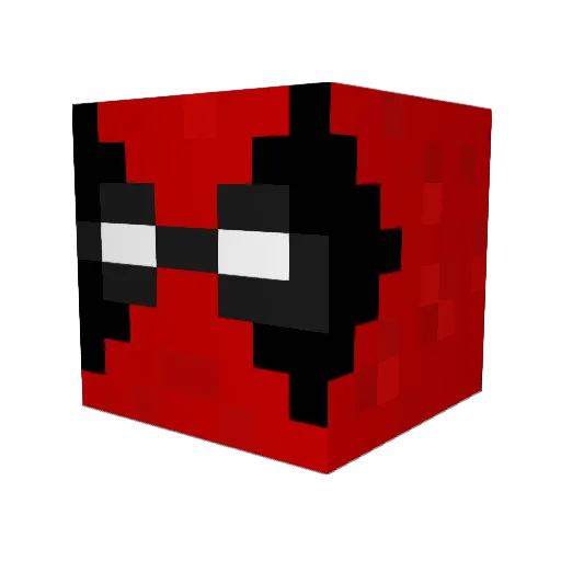 MosBurger Minecraft avatar head, 3D render