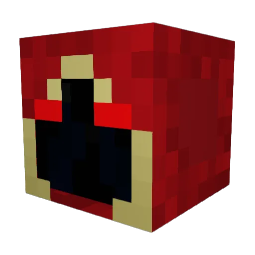 MosT_UniQue Minecraft avatar head, 3D render