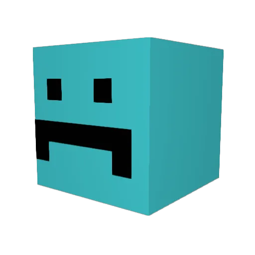 MosaMinecraftt Minecraft avatar head, 3D render