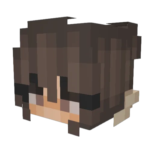 MosaicMoose Minecraft avatar head, 3D render