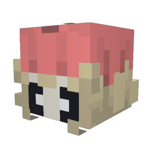 MosasaDogs Minecraft avatar head, 3D render