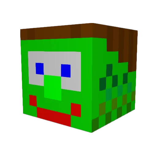 Moschops_007 Minecraft avatar head, 3D render