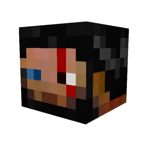 MoscowModder Minecraft avatar head, 3D render
