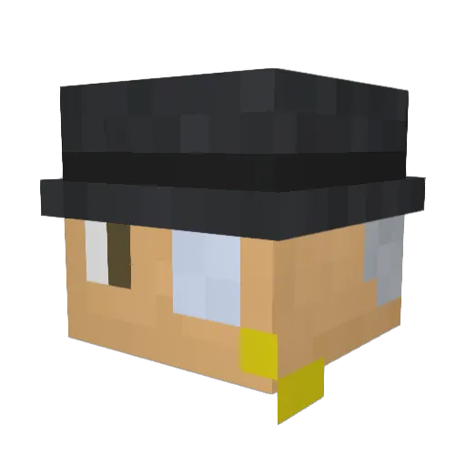 MoscowStool Minecraft avatar head, 3D render