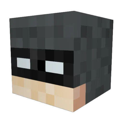 MoseTM Minecraft avatar head, 3D render