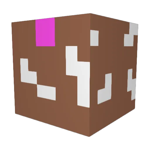 Moserdum Minecraft avatar head, 3D render