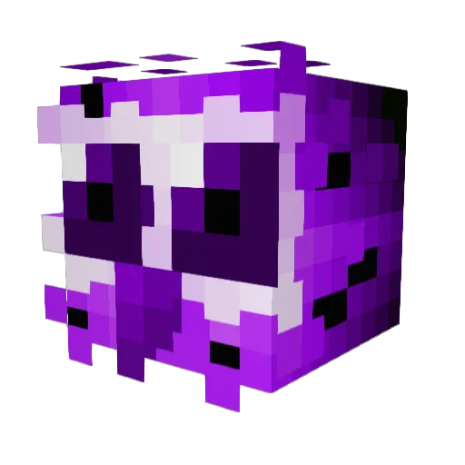 Mosern Minecraft avatar head, 3D render