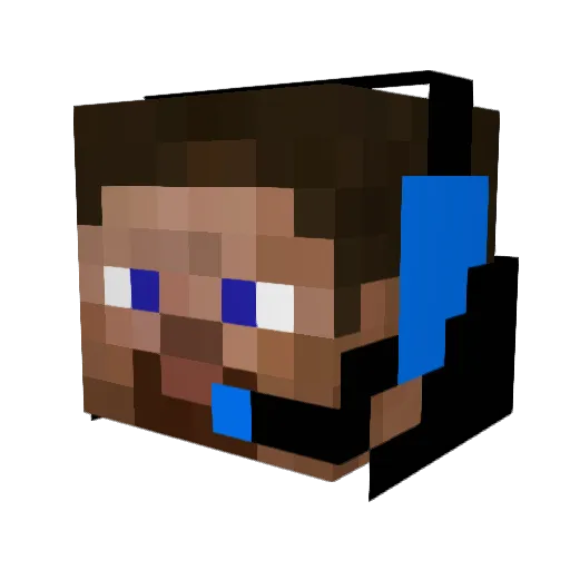 MosfetTheProto Minecraft avatar head, 3D render