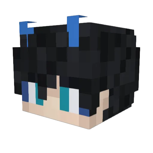 MoshPitMedic Minecraft avatar head, 3D render