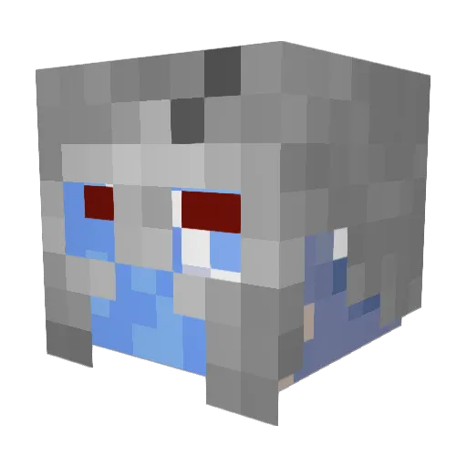 Mosh_5256 Minecraft avatar head, 3D render
