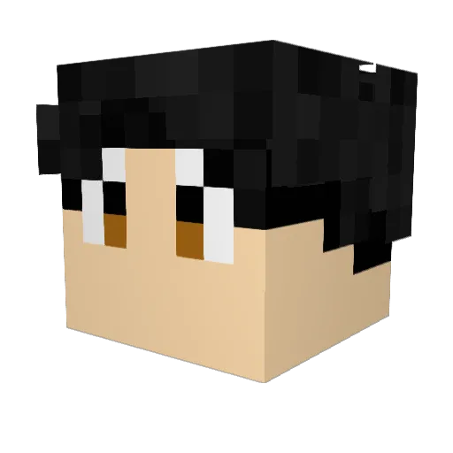 Mosh_ Minecraft avatar head, 3D render