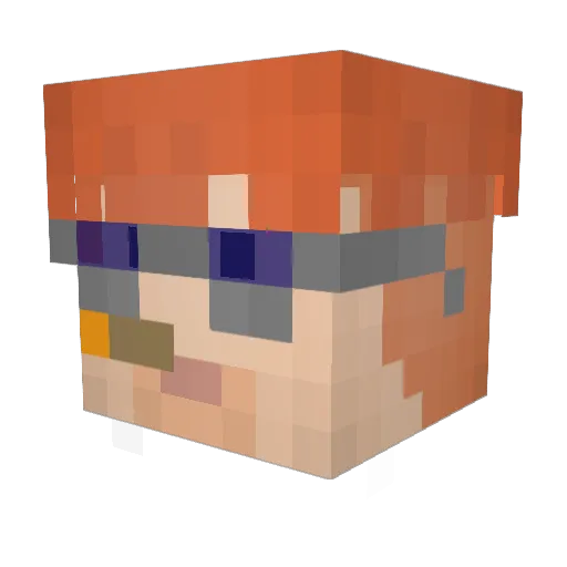 Moshe_faisel Minecraft avatar head, 3D render
